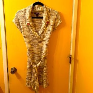 Short sleeve sweater dress